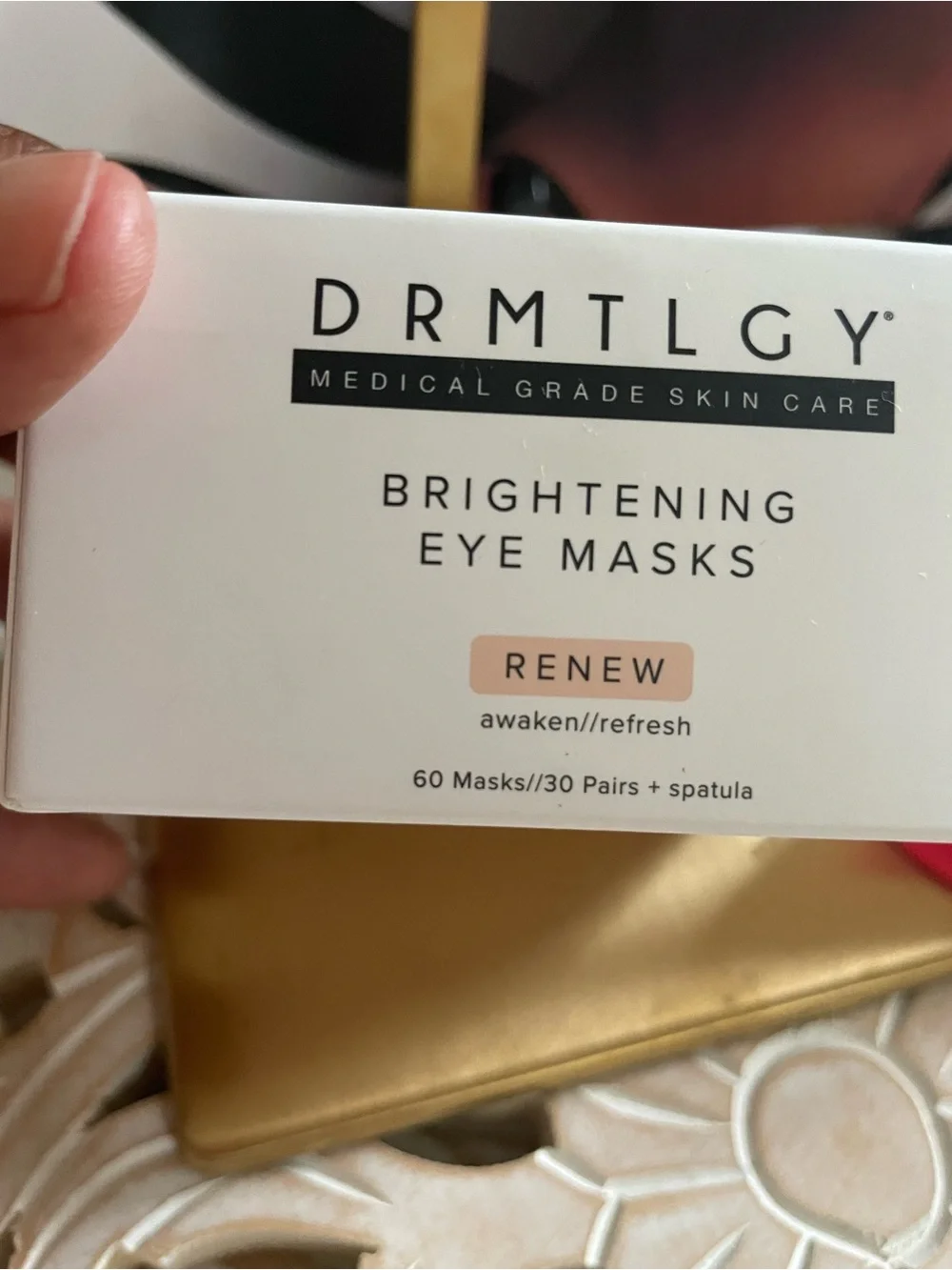 DRMTLGY-Brightening Eye Masks NIB